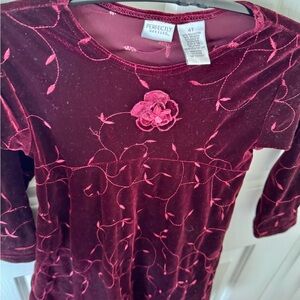 Perfectly Dressed Kids Formal/ Casual Dress - Burgundy